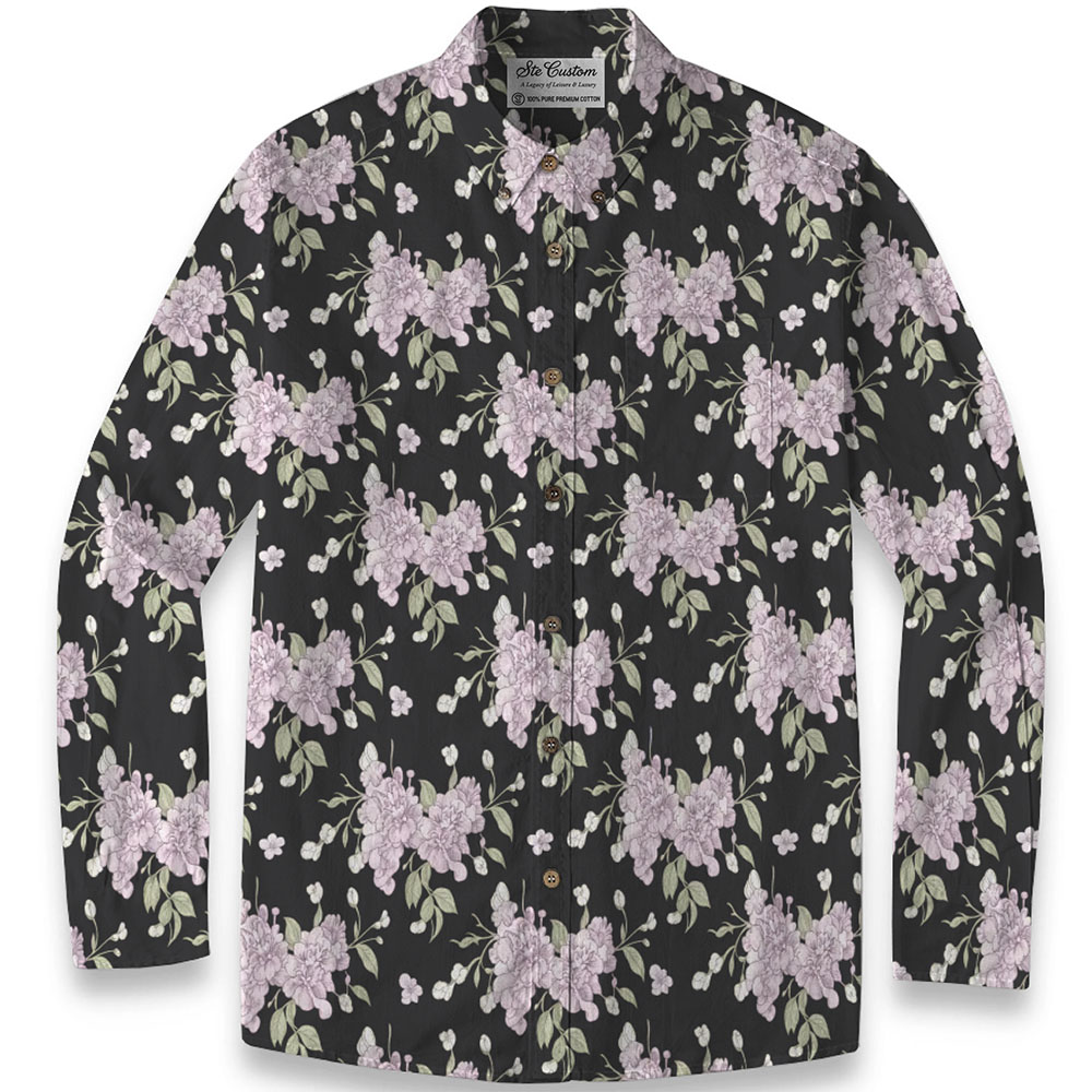 Ste™ Signature Floral Premium Bottom Down LS Shirt Ste™ Signature Floral Premium Bottom Down LS Shirt