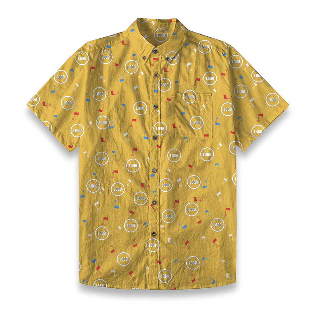 Custom Golfer Men's Hawaiian Premium Shirt