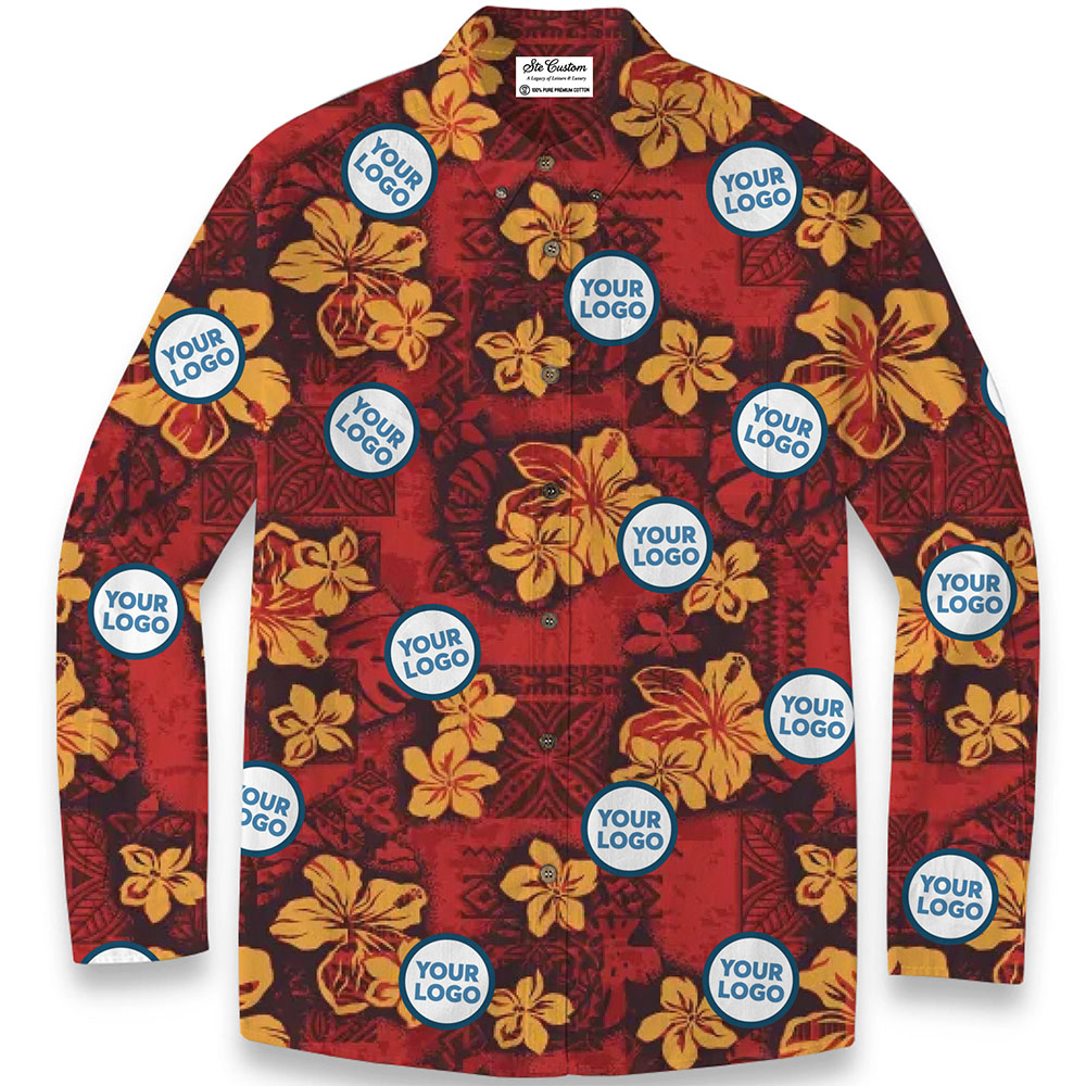 Spring Hawaii Vibe Premium Cotton Long Sleeve Shirt Spring Hawaii Vibe Premium Cotton Long Sleeve Shirt