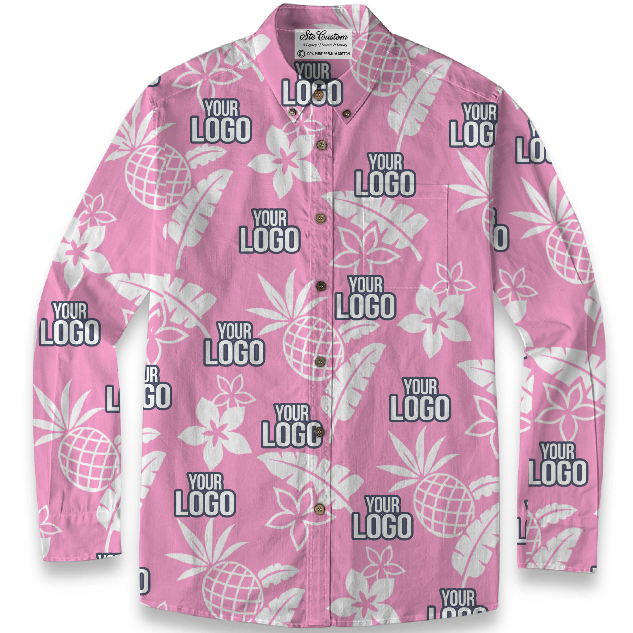 Midnight Tropic – Premium Cotton Long Sleeve Shirt Midnight Tropic – Premium Cotton Long Sleeve Shirt