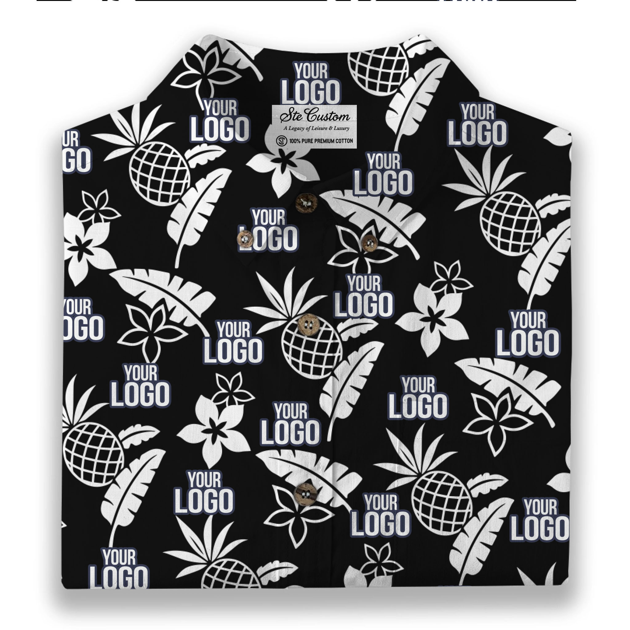 Midnight Tropic – Premium Cotton Long Sleeve Shirt Midnight Tropic – Premium Cotton Long Sleeve Shirt