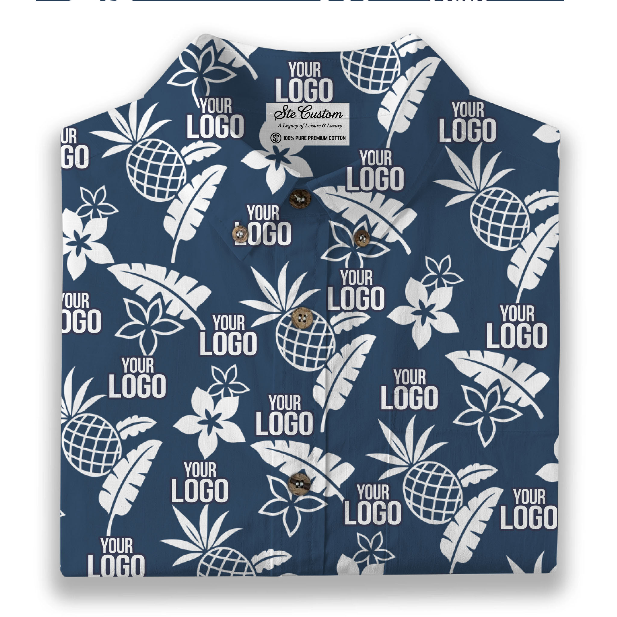 Midnight Tropic – Premium Cotton Long Sleeve Shirt Midnight Tropic – Premium Cotton Long Sleeve Shirt