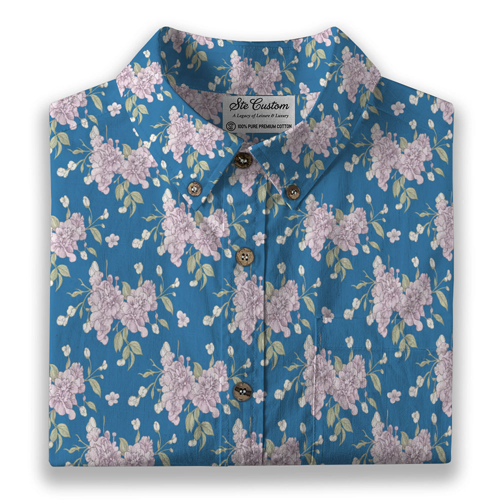 Ste™ Signature Floral Premium Bottom Down Shirt Ste™ Signature Floral Premium Bottom Down Shirt