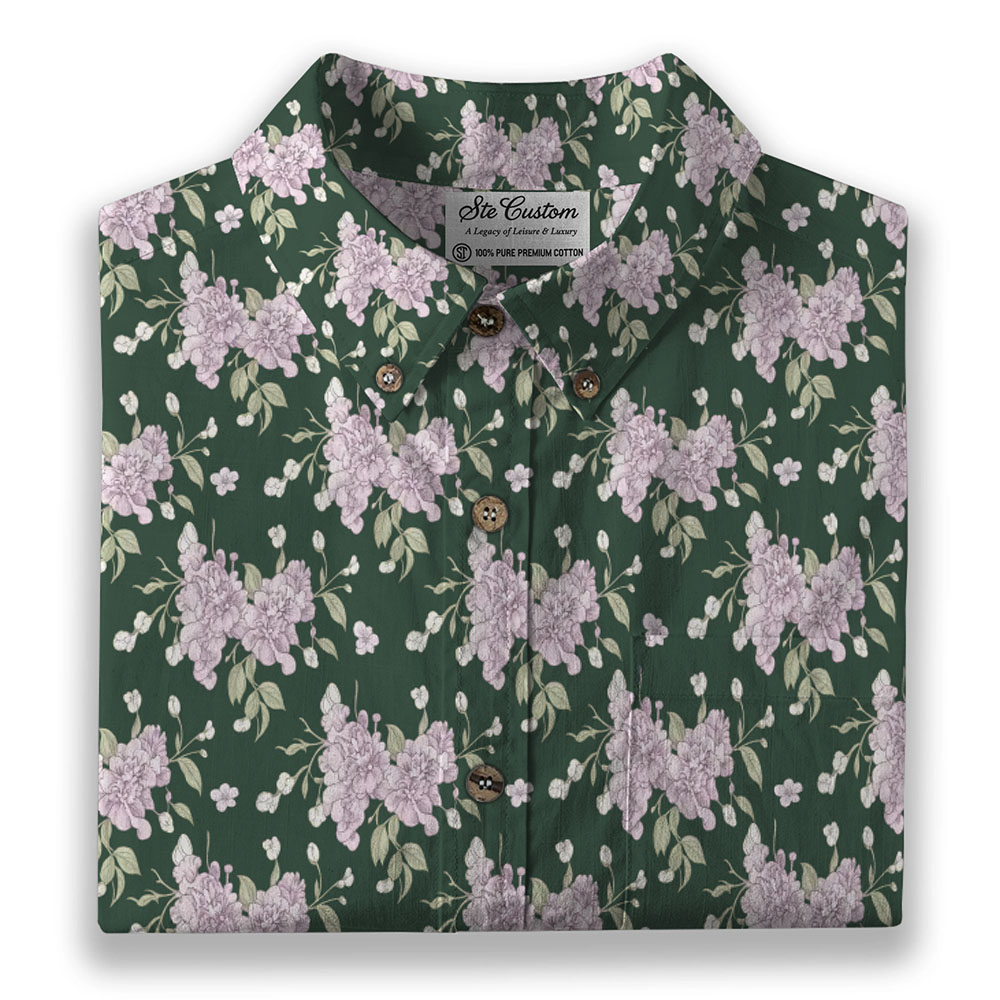 Ste™ Signature Floral Premium Bottom Down Shirt Ste™ Signature Floral Premium Bottom Down Shirt