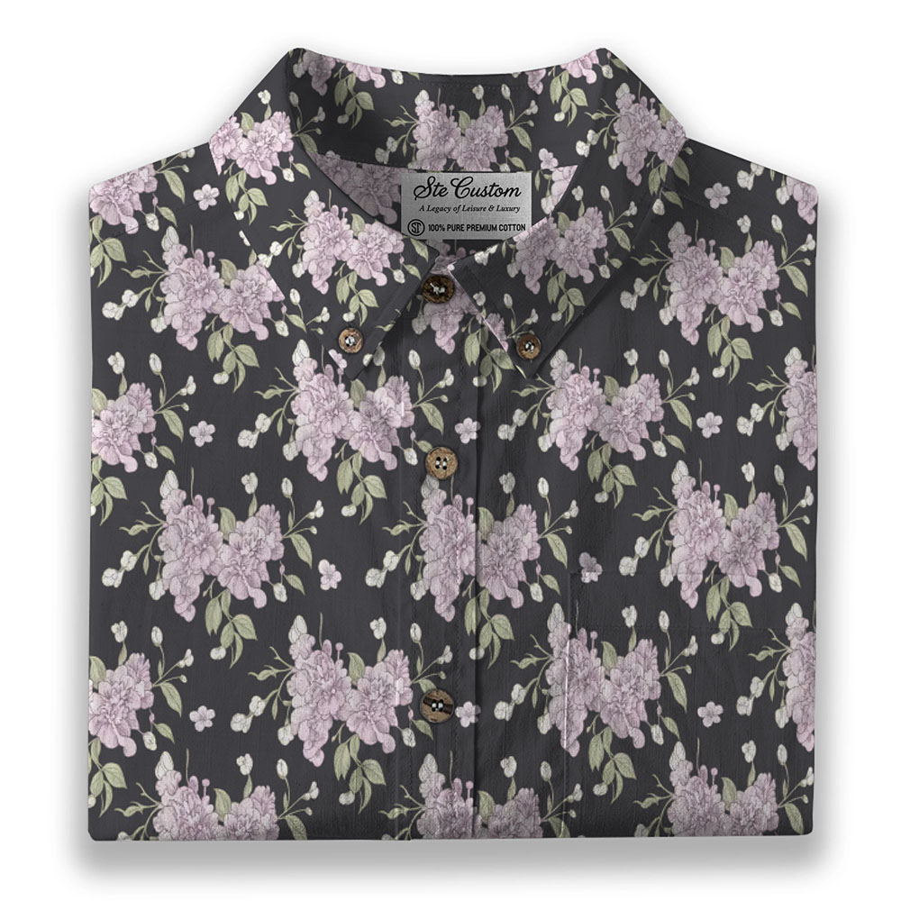 Ste™ Signature Floral Premium Bottom Down Shirt Ste™ Signature Floral Premium Bottom Down Shirt