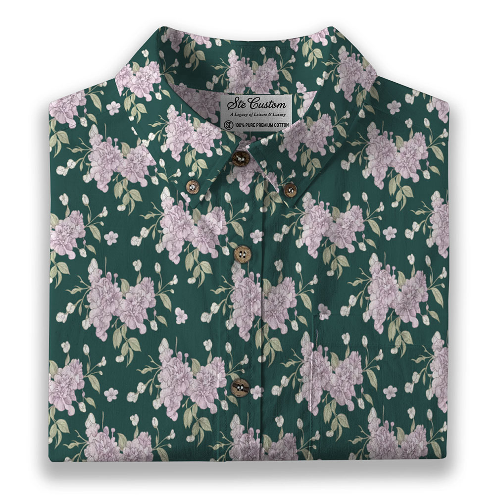 Ste™ Signature Floral Premium Bottom Down Shirt Ste™ Signature Floral Premium Bottom Down Shirt