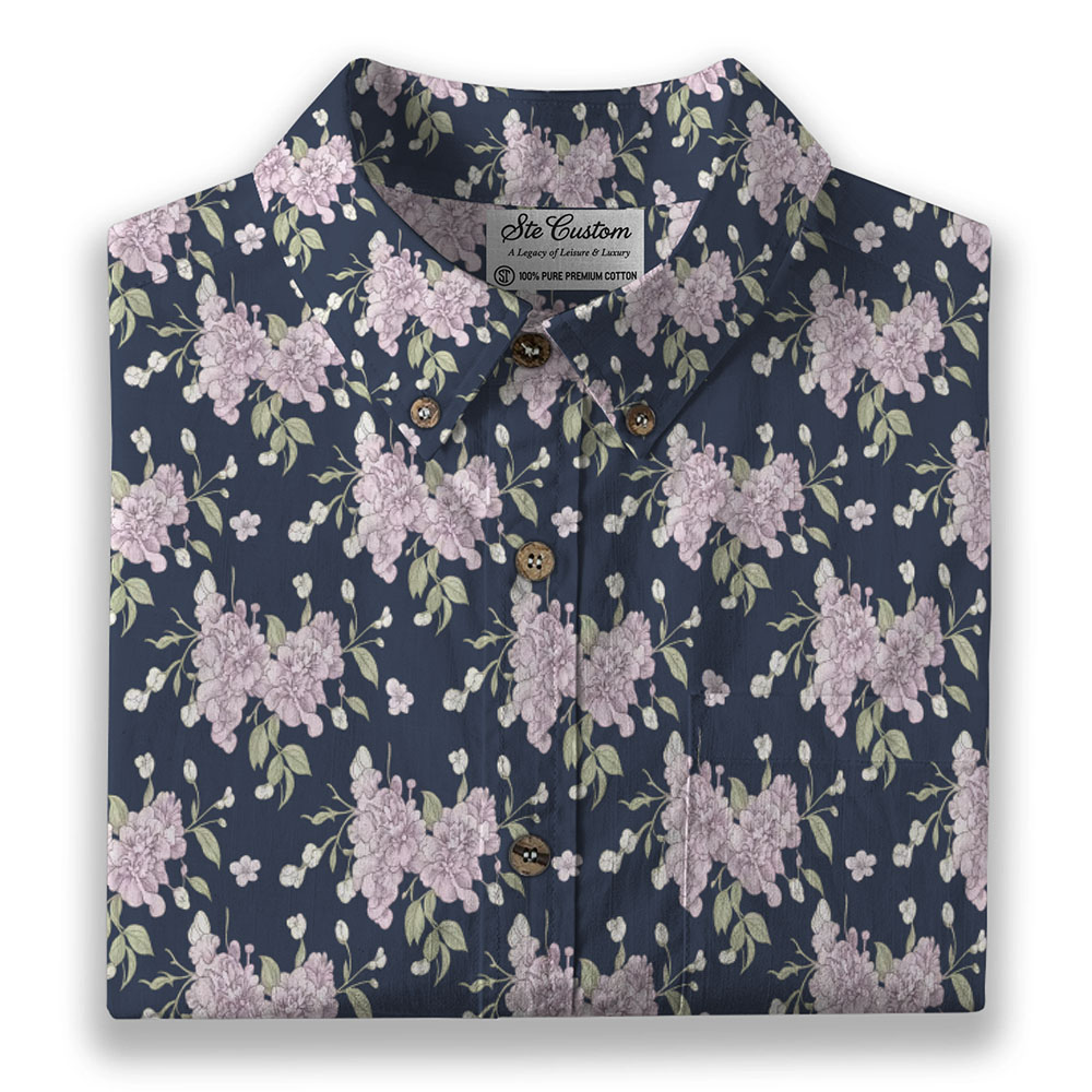 Ste™ Signature Floral Premium Bottom Down Shirt Ste™ Signature Floral Premium Bottom Down Shirt