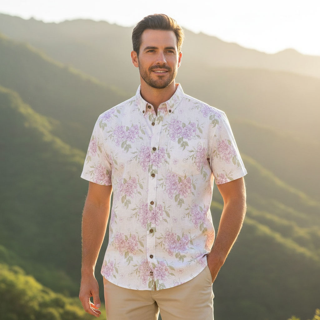 Ste™ Signature Floral Premium Bottom Down Shirt Ste™ Signature Floral Premium Bottom Down Shirt