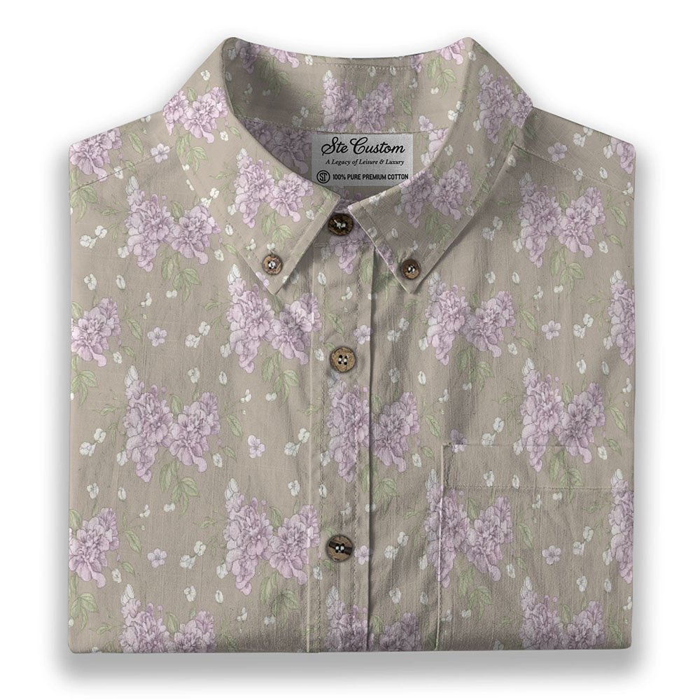 Ste™ Signature Floral Premium Bottom Down Shirt Ste™ Signature Floral Premium Bottom Down Shirt