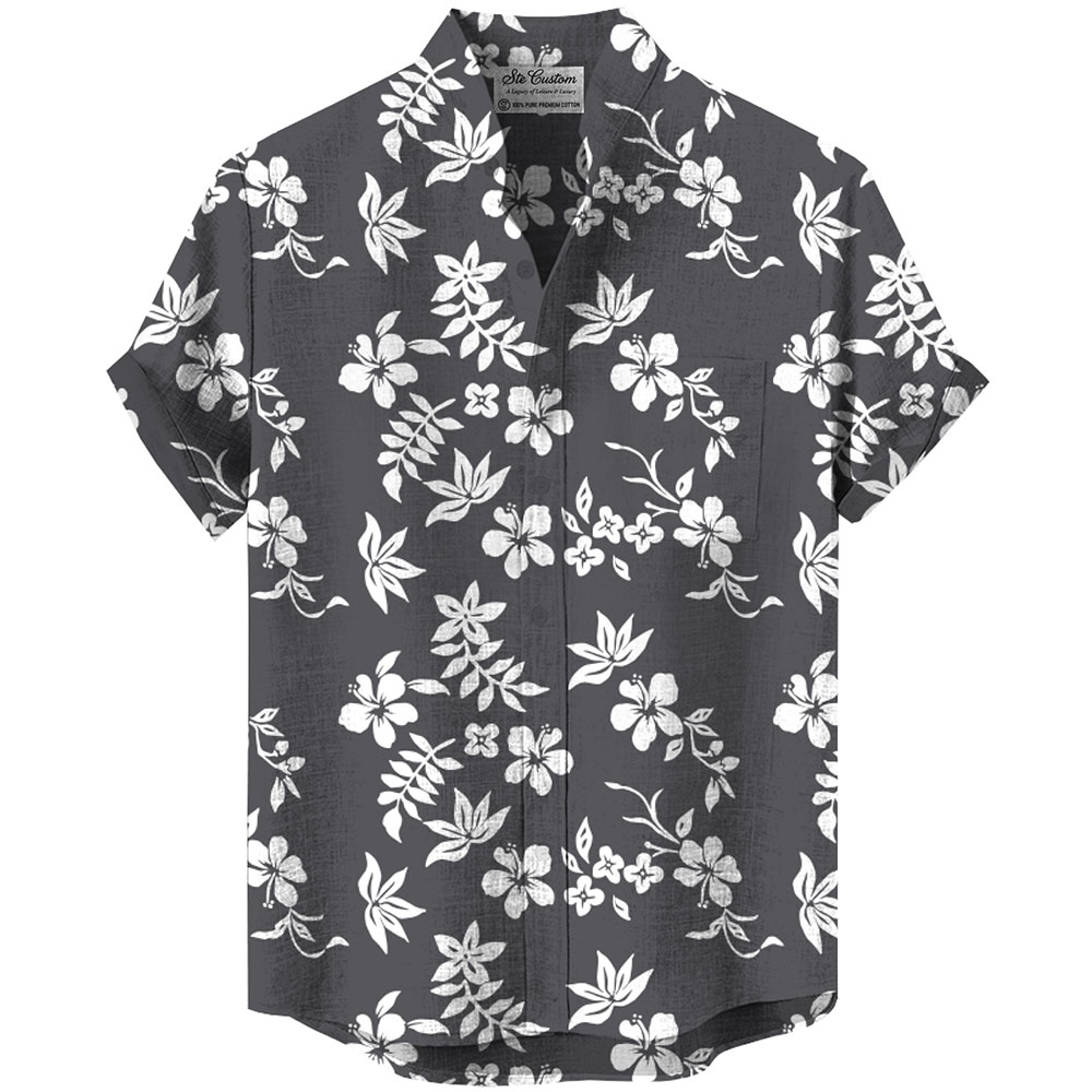 Ste™ Custom Logo Premium Stand Collar Shirt