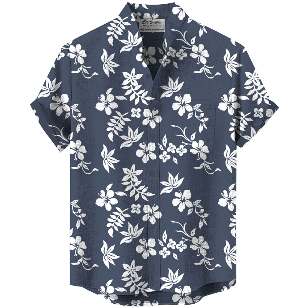 Ste™ Custom Logo Premium Stand Collar Shirt