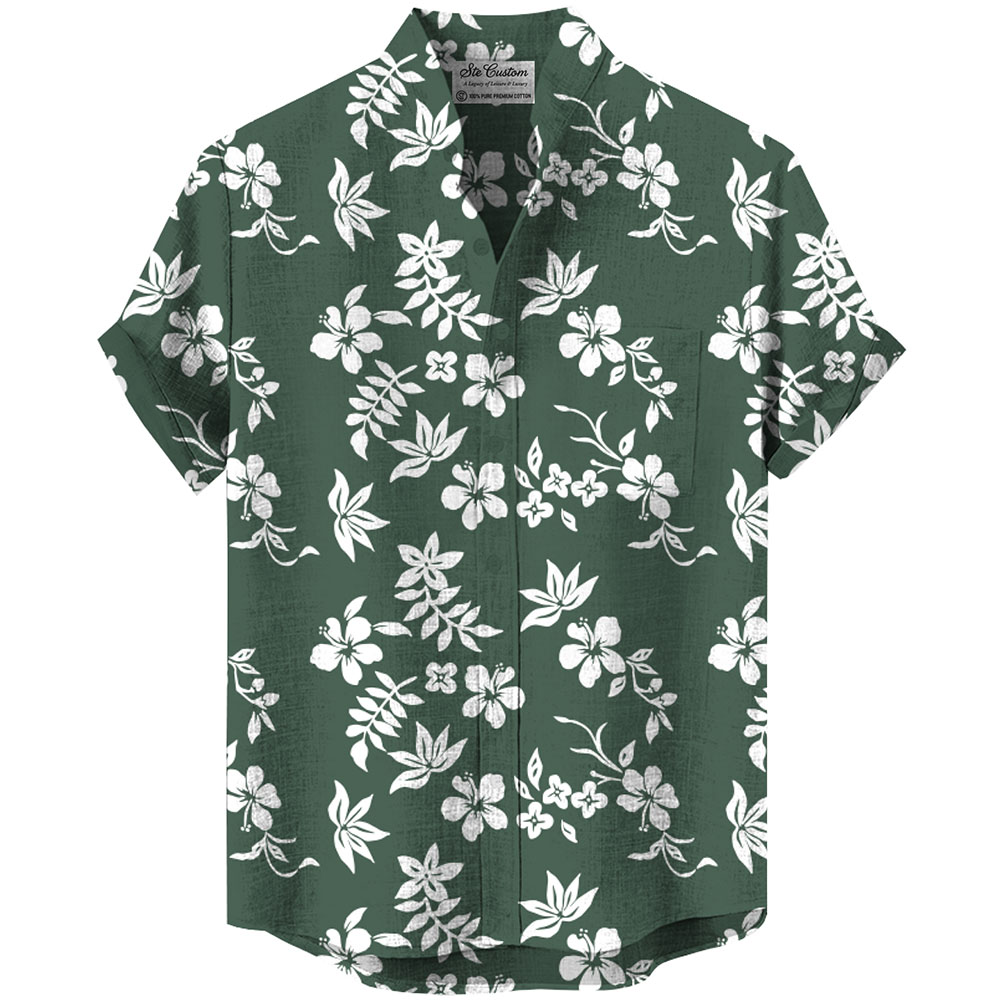 Ste™ Custom Logo Premium Stand Collar Shirt
