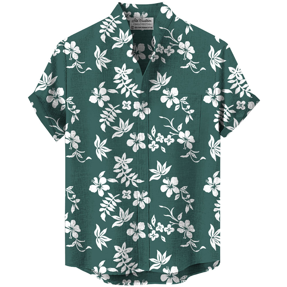Ste™ Custom Logo Premium Stand Collar Shirt