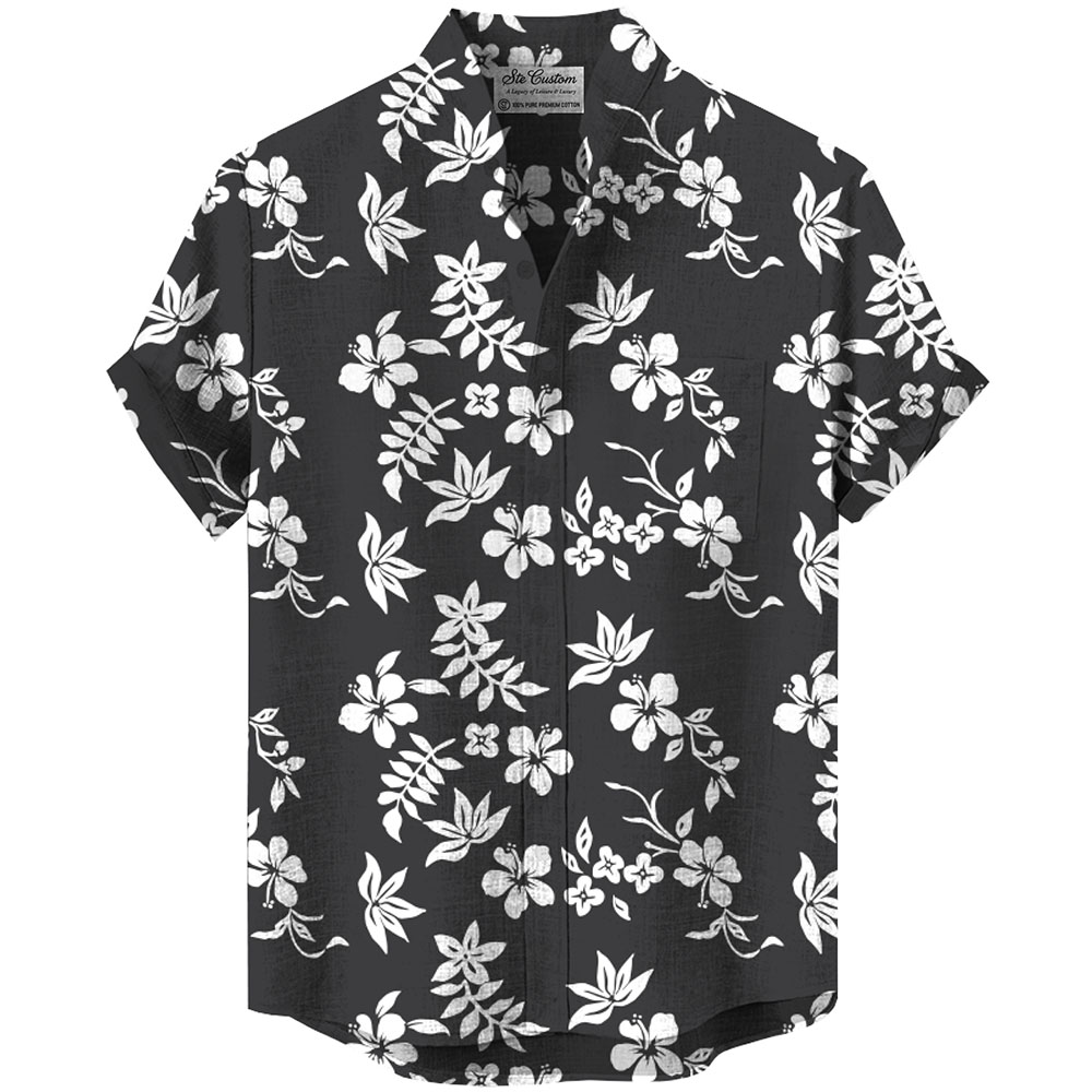Ste™ Custom Logo Premium Stand Collar Shirt