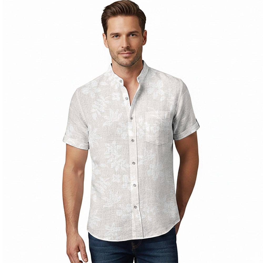 Ste™ Custom Logo Premium Stand Collar Shirt
