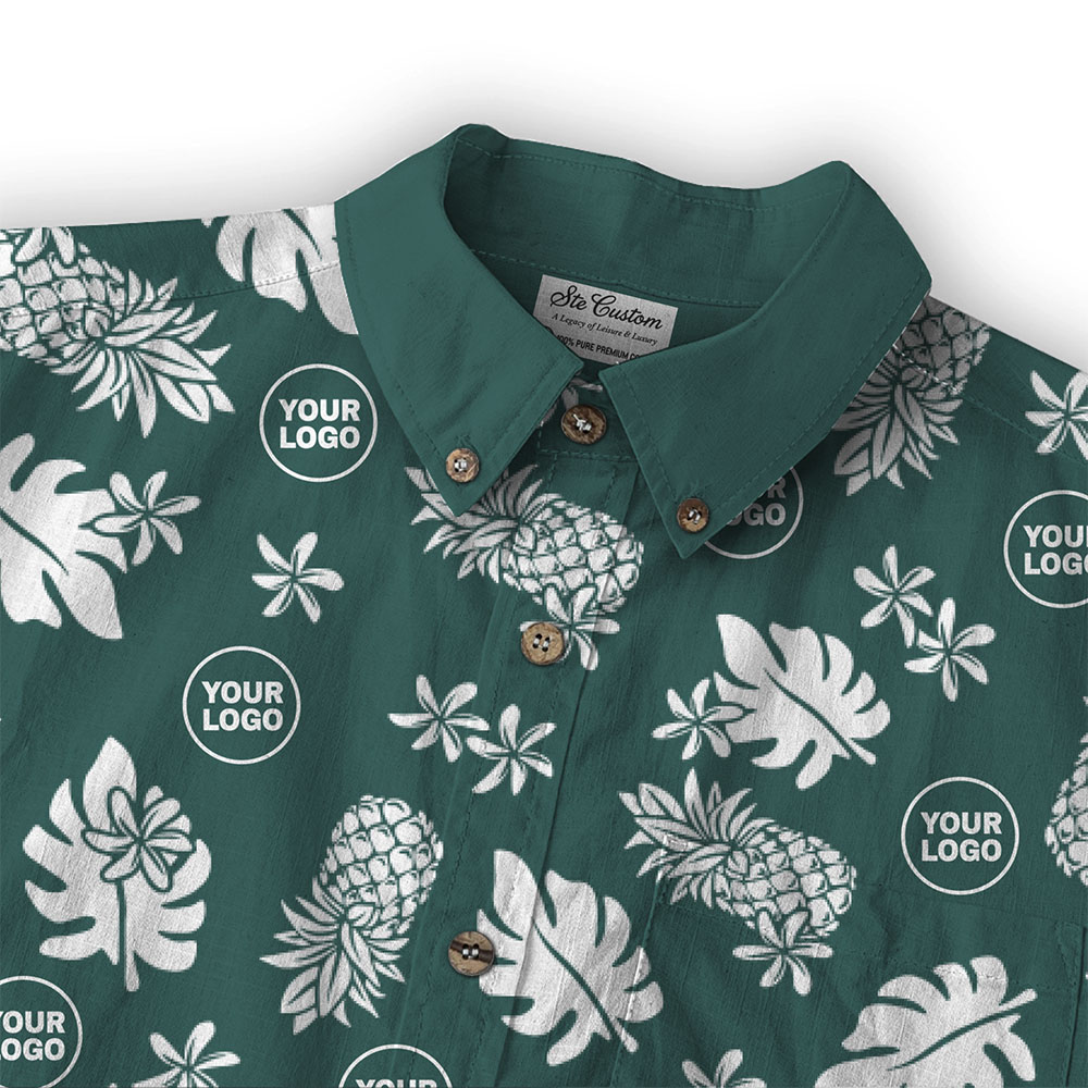 Ste™ Signature Pineapple Premium Hawaiian Long Sleeve Shirt Ste™ Signature Pineapple Premium Hawaiian Long Sleeve Shirt